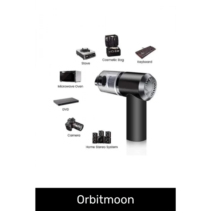 Özel Seri 9000Pa Çekiş 4000mAh Pil Otomatik Aydınlatmalı Taşınabilir Katlanabilir Araç Süpürgesi