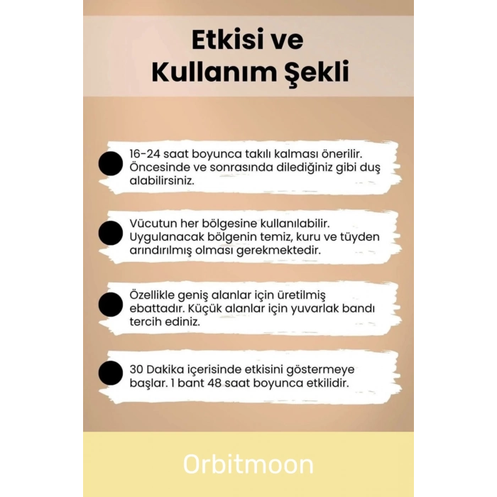 Özel Seri Etkili Büyük Boy Kas Eklem Bel Bacak Kol Boyun Sırt Omuz Karın Ağrı Isı Bandı 5cm x 5m