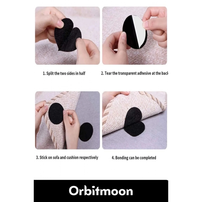 Özel Seri Kendinden Yapışkanlı Halı Kilim Sabitleyici Koltuk Kaydırmaz Yıkanabilir 10 Adet Cırt Bant