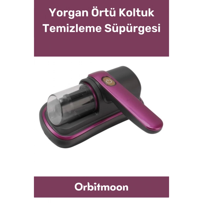 Özel Seri Kompakt UV Işıklı Güçlü Emiş Gücü Elektrikli Yatak Yorgan Örtü Koltuk Temizleme Süpürgesi