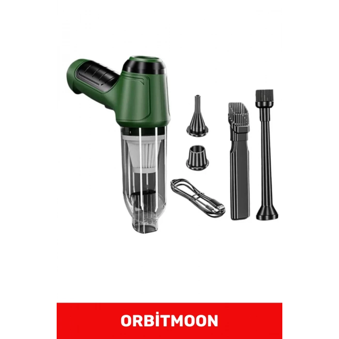 Özel Seri Otomatik Aydınlatma Taşınabilir Akülü Vakumlu El 12000Pa Çekiş 2000mAh Pil Araç Süpürgesi