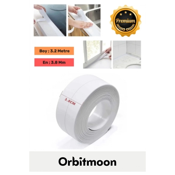 Özel Seri Premium Su Geçirmez Sızdırmaz Lavabo Küvet Yağ Nem Küf Önleyici 3.2m 4 Adet İzolasyon Bant