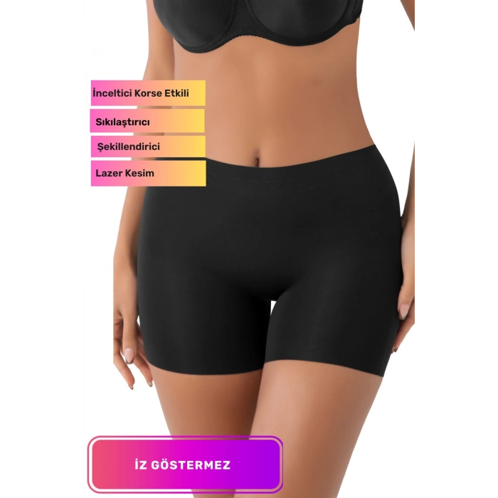 Özel Seri Kaymaz Vücut Şekillendirici Sıkılaştırıcı Toparlayıcı Şekillendirici İz Göstermez Lazer Kesim Boxer Korse