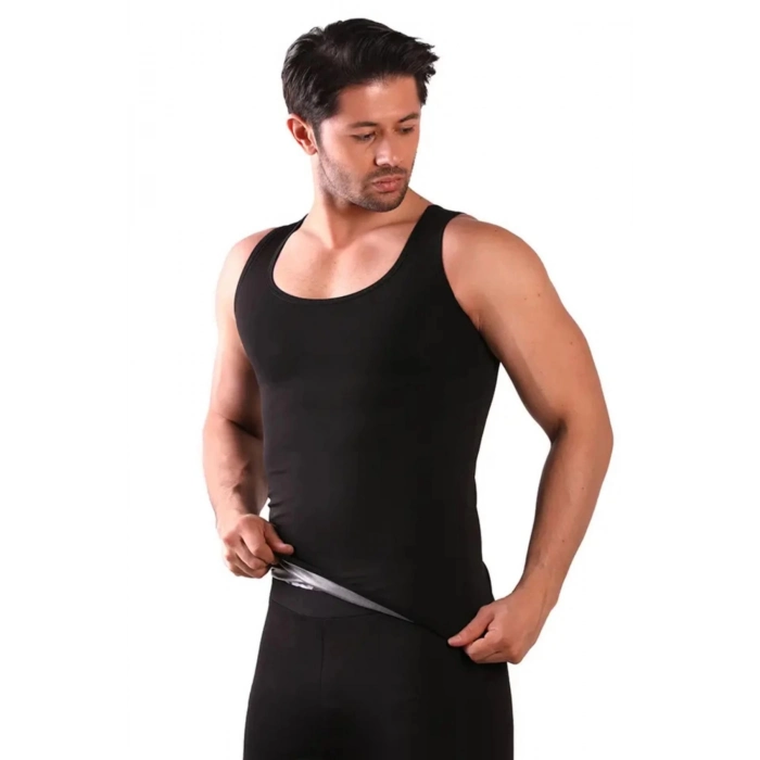 Özel Seri Terleme Hızlandırıcı Rahat Şık Destekleyici Termal Sauna Erkek Atlet