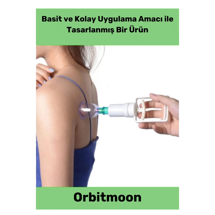 Özel Üretim Canlandırıcı Selülit Çatlak Giderici Vakumlu Masaj Aleti 12li Kupa Çekme Hacamat Seti