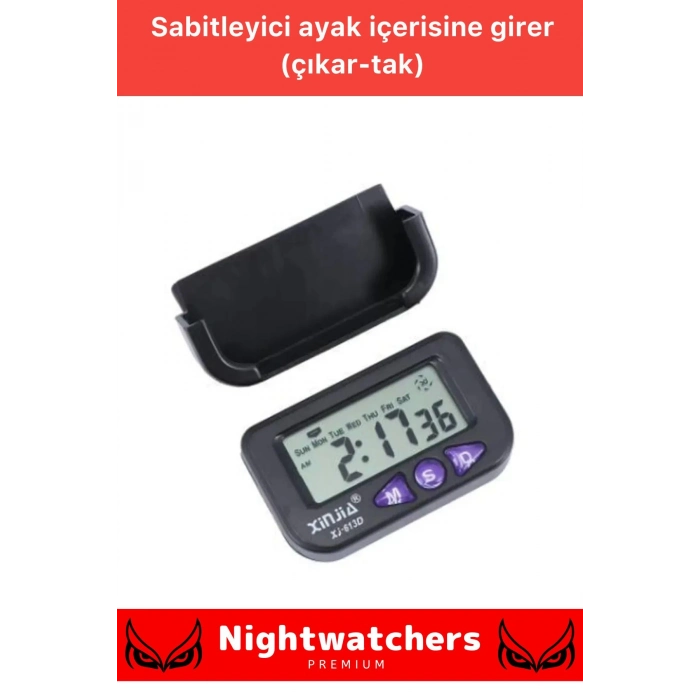 Özel Seri Yapışkanlı Masaüstü Stantlı Ders Çalışmak Için Alarlı Kronometreli Mini Dijital Saat