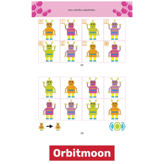 Özel Seri Zeka Geliştirici Okul Çocuk Anne Eğitici Öğretici Görsel ve İşitsel Dikkat Seti 3-4 Yaş