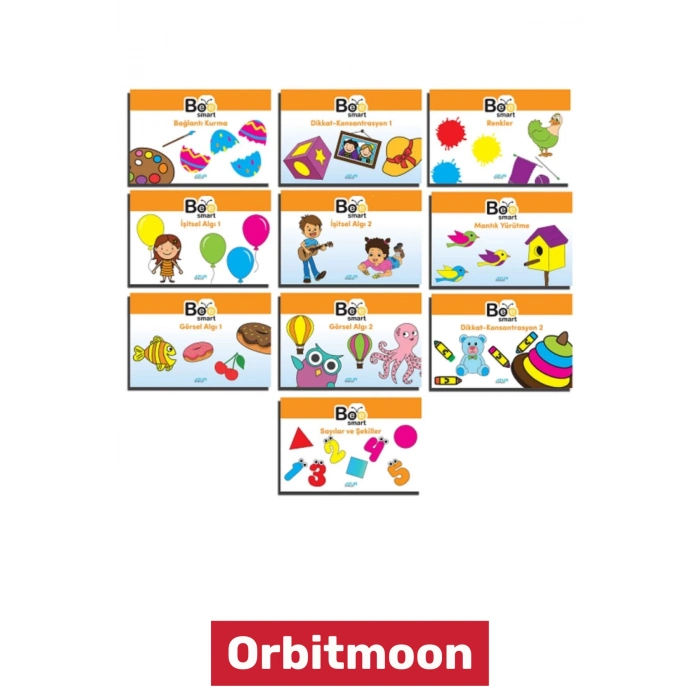 Özel Seri Zeka Geliştirici Okul Çocuk Anne Eğitici Öğretici Görsel ve İşitsel Dikkat Seti 3-4 Yaş