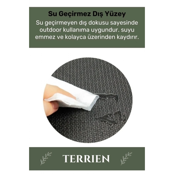 Özel Su Geçirmez 182x60cm Hafif Pratik Dayanıklı Isı Yalıtım 12mm Kalınlık Köpük Askeri Haki Mat