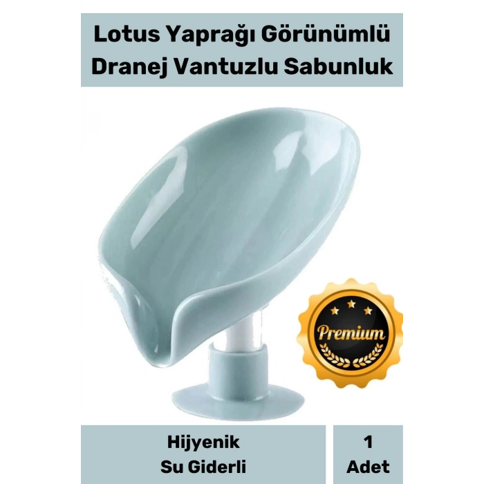 Özel Tasarım Tezgah Üstü Mutfak Banyo Bulaşık Lavabo Vantuzlu Su Tutmaz Giderli Katı Sabunluk