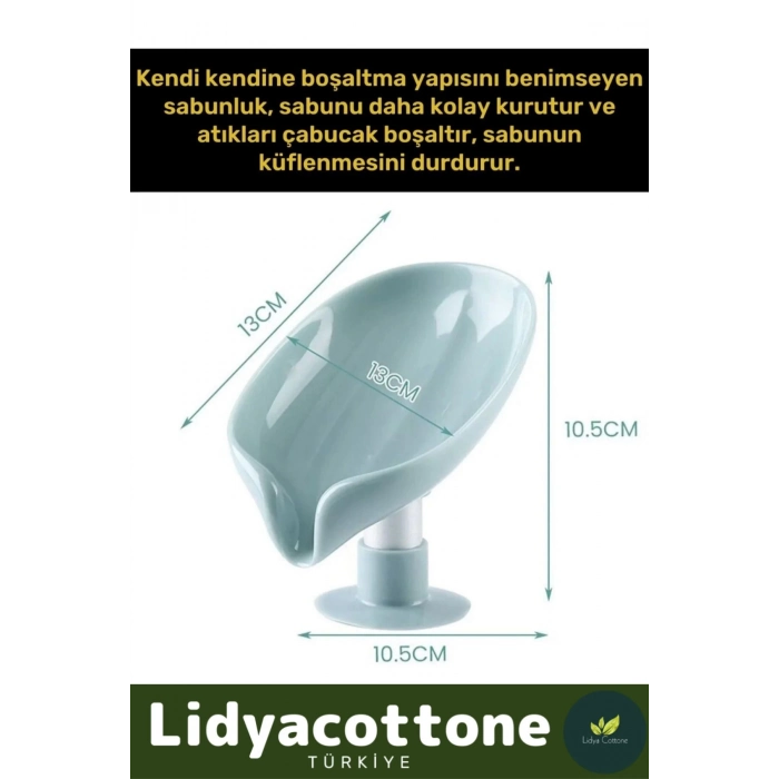 Özel Tasarım Tezgah Üstü Mutfak Banyo Bulaşık Lavabo Vantuzlu Su Tutmaz Giderli Katı Sabunluk