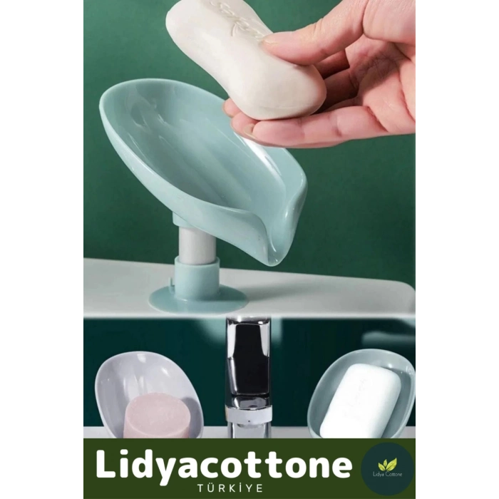 Özel Tasarım Tezgah Üstü Mutfak Banyo Bulaşık Lavabo Vantuzlu Su Tutmaz Giderli Katı Sabunluk