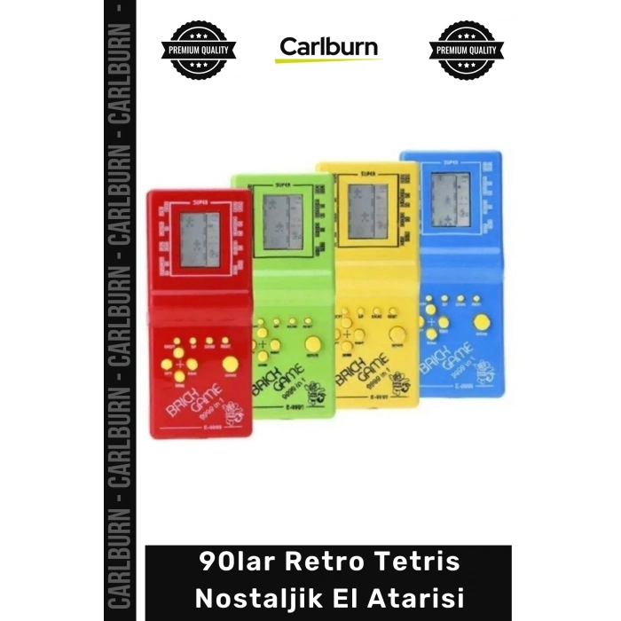 Özel Üretim 90lar Popüler Retro Oyun Konsolu Zeka Geliştiren Hediye Tetris Nostaljik El Atarisi