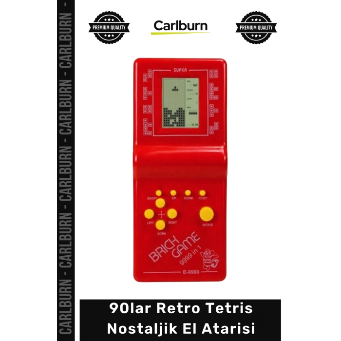 Özel Üretim 90lar Popüler Retro Oyun Konsolu Zeka Geliştiren Hediye Tetris Nostaljik El Atarisi