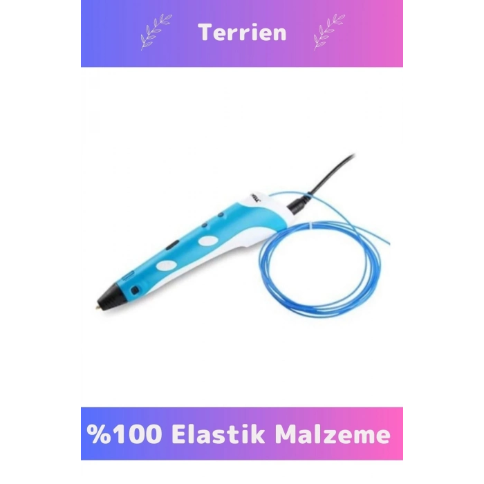 Özel Üretim Bükülebilir ABS Plastik 3D Çocuk Renkli Filament Üç Boyutlu Çizim Yazıcı Kalemi