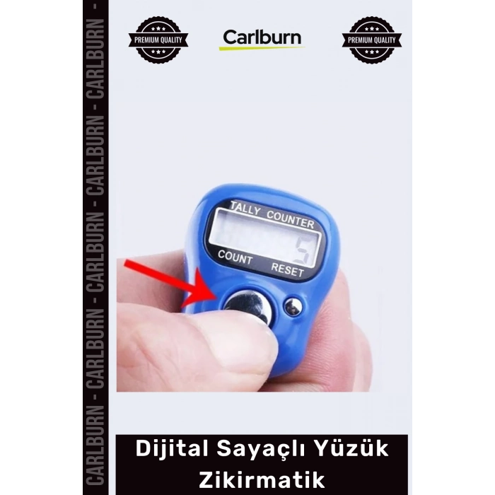 Özel Üretim Dijital Sayaçlı Ergonomik Silikon Kayışlı Renkli Ayarlanabilir Yüzük Zikirmatik