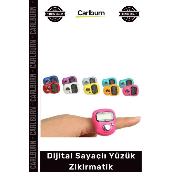 Özel Üretim Dijital Sayaçlı Ergonomik Silikon Kayışlı Renkli Ayarlanabilir Yüzük Zikirmatik