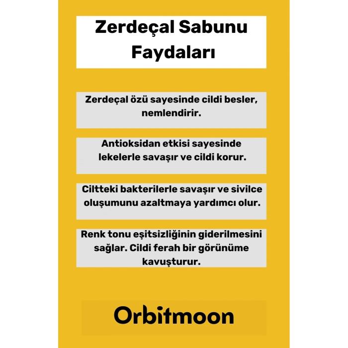 Özel Üretim Doğal El Yüz Saç Vücut Güzel Koku Leke Karşıtı Orijinal Zerdeçal Ekstraktı Sabunu 4 Adet
