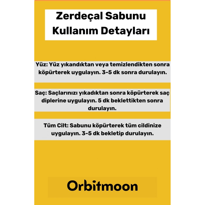 Özel Üretim Doğal El Yüz Saç Vücut Güzel Koku Leke Karşıtı Orijinal Zerdeçal Ekstraktı Sabunu 2 Adet