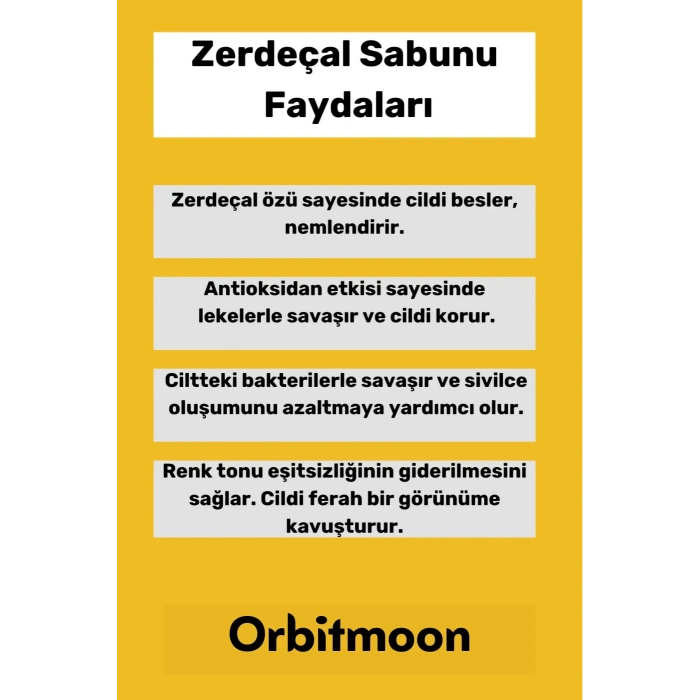 Özel Üretim Doğal El Yüz Saç Vücut Güzel Koku Leke Karşıtı Orijinal Zerdeçal Ekstraktı Sabun 10 Adet