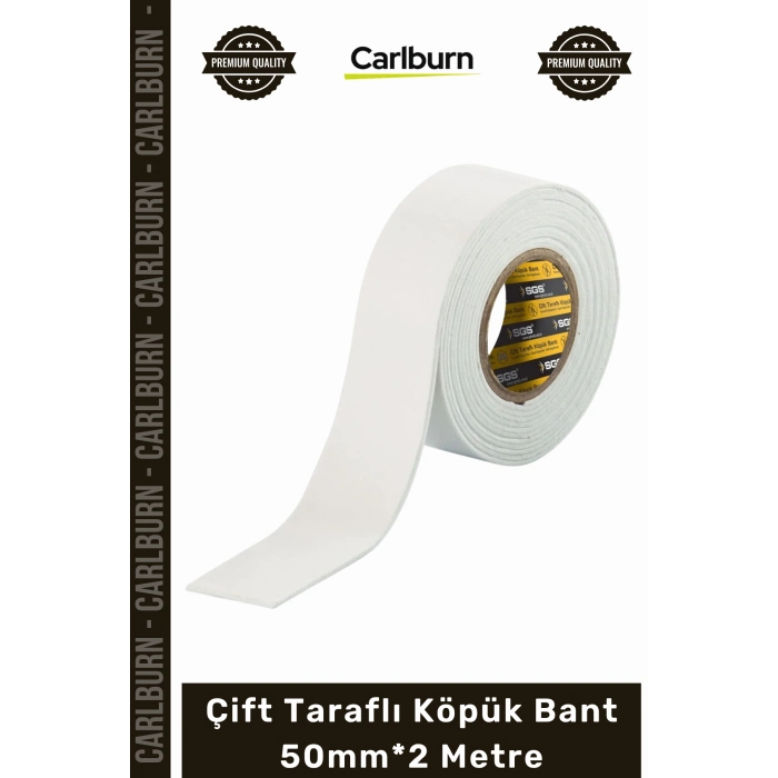 Özel Üretim Endüstriyel Güçlü Yapışkanlı Montaj Bandı Kalın Çift Taraflı Köpük Bant 50mm*2 Metre