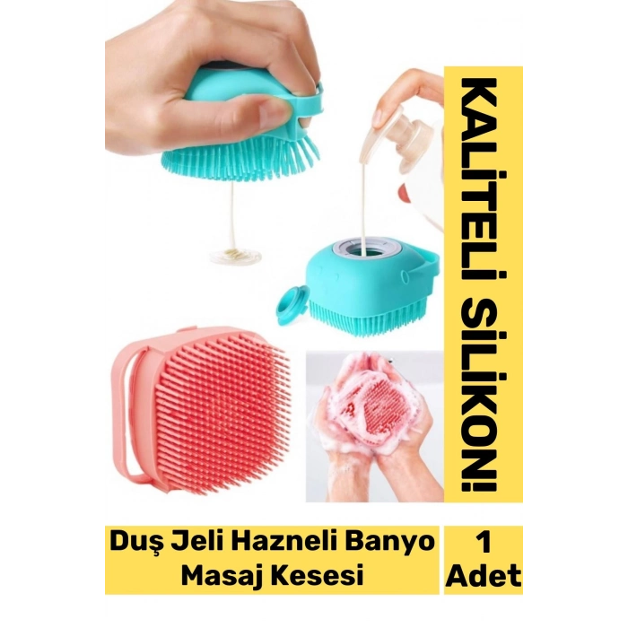 Özel Üretim Evcil Hayvan Bebek Çocuk Sabun Şampuan Duş Jeli Hazneli Banyo Masaj Fırçası Lif Kesesi
