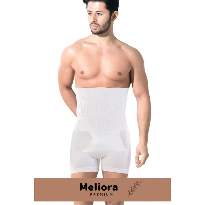 Özel Üretim Fit Görünüm Sağlayan Inceltici Rahat Atlet Ve Boxer Inceltici Erkek Korse 2li Set