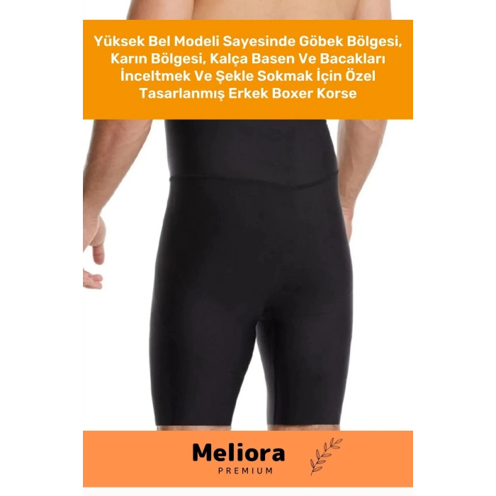 Özel Üretim Fit Görünüm Sağlayan İnceltici Rahat Atlet Ve Boxer İnceltici Erkek Korse 2li Set