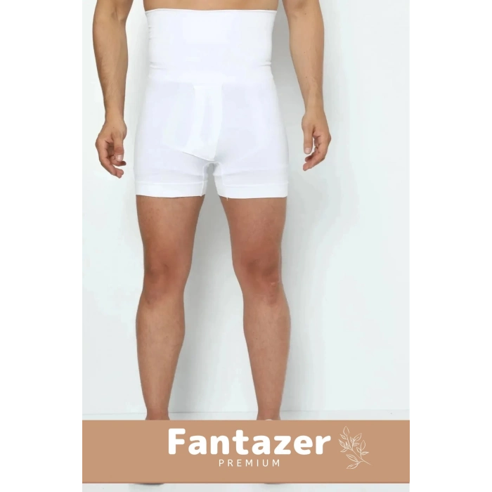 Özel Üretim Fit Görünüm Sağlayan Inceltici Rahat Atlet Ve Boxer Inceltici Erkek Korse 2li Set