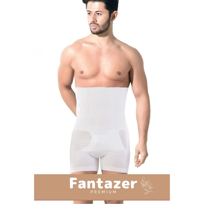 Özel Üretim Fit Görünüm Sağlayan Inceltici Rahat Atlet Ve Boxer Inceltici Erkek Korse 2li Set