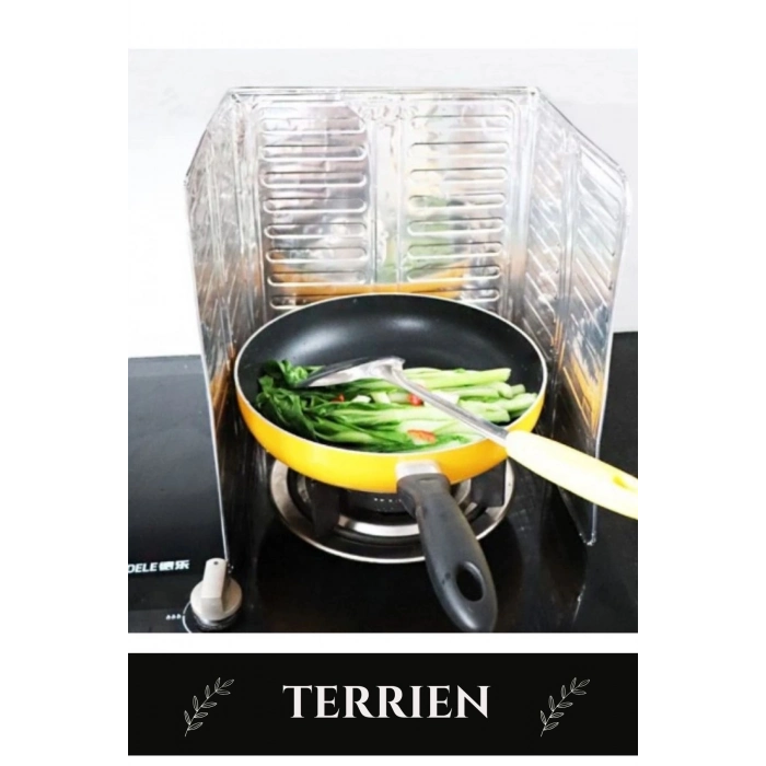 Özel Üretim Katlanabilir Isıya Dayanıklı Paslanmaz Kızartma Pişirme Yağ Koruyucu Alüminyum Paravan