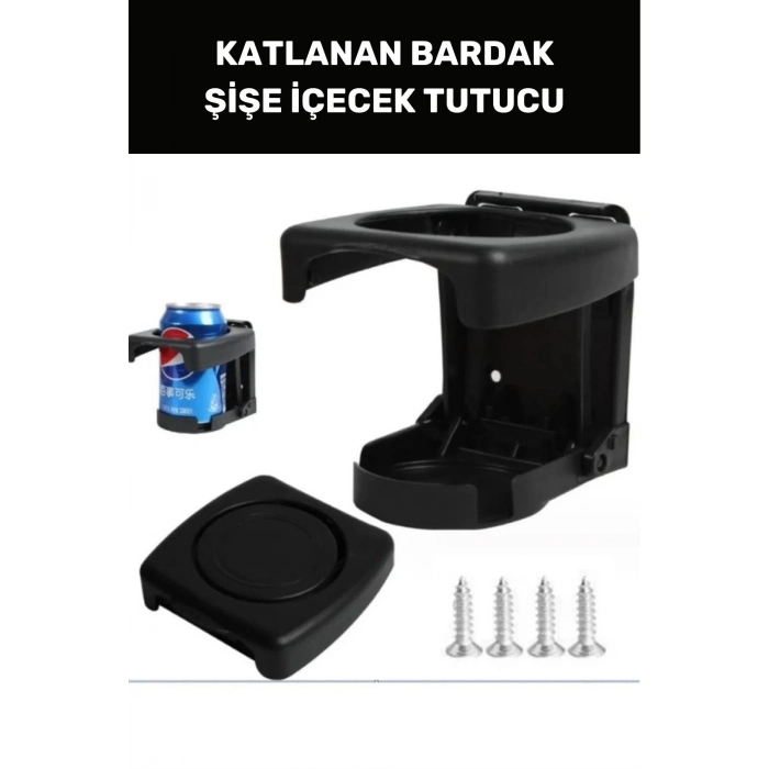 Özel Üretim Katlanan Bardak Şişe İçecek Tutucu Pratik Portatif Araba Ofis Koltuk Masa