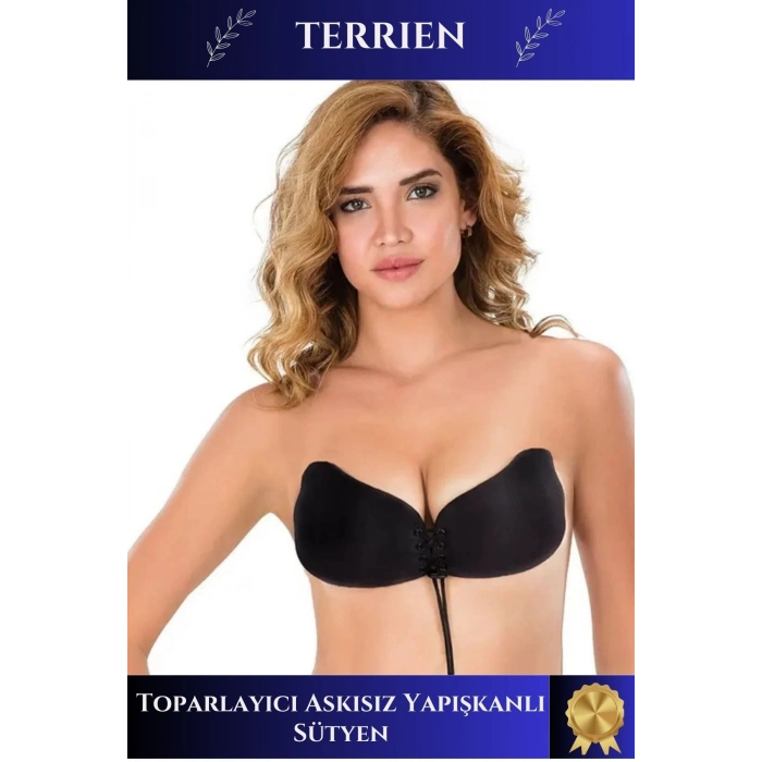 Özel Üretim Kaymaz Dikişsiz Göğüs Dikleştirici Dolgun Gösteren Toparlayıcı Askısız Yapışkanlı Sütyen