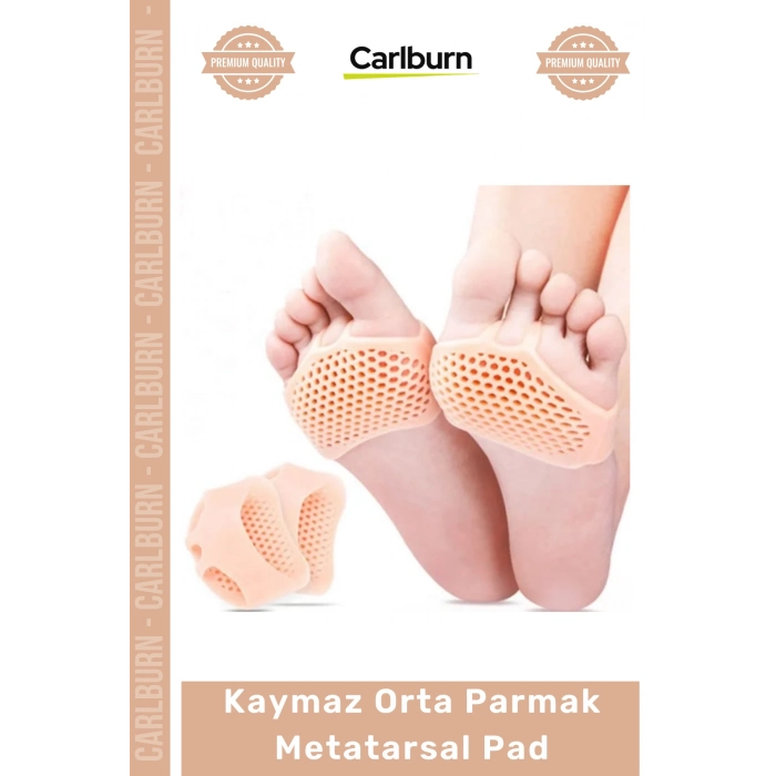Özel Üretim Kaymaz Nefes Alan Hava Delikli Ayakkabı Destekli Ön Ayak Orta Parmak Metatarsal Pad