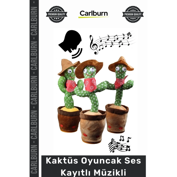 Özel Üretim Konuşan Dans Eden Sese Duyarlı Eğitici Peluş Bebek Kaktüs Oyuncak Ses Kayıtlı Müzikli