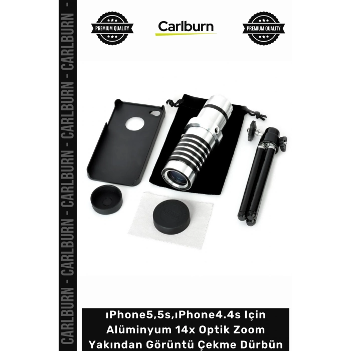 Özel Üretim Lens ıPhone5/5s/ıPhone4/4s Alüminyum 14x Optik Zoom Yakından Görüntü Çekme Dürbün