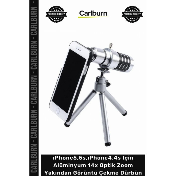 Özel Üretim Lens ıPhone5/5s/ıPhone4/4s Alüminyum 14x Optik Zoom Yakından Görüntü Çekme Dürbün
