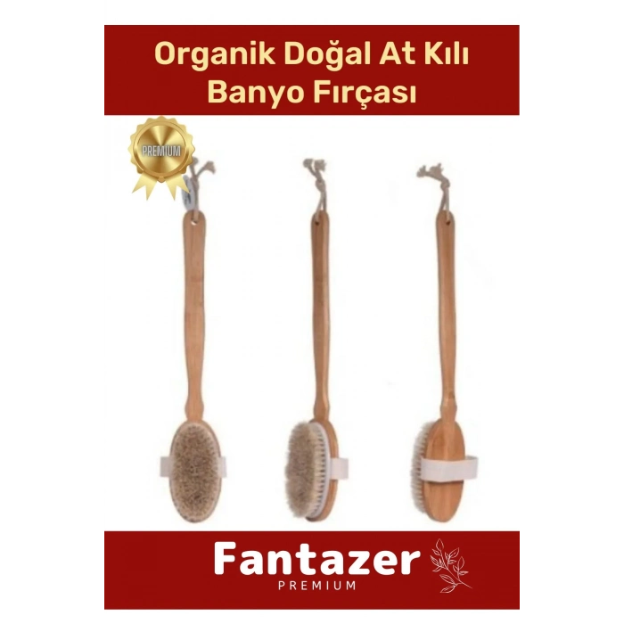 Özel Üretim Organik %100 Doğal At Kılı Masaj Banyo Selülit Fırçası