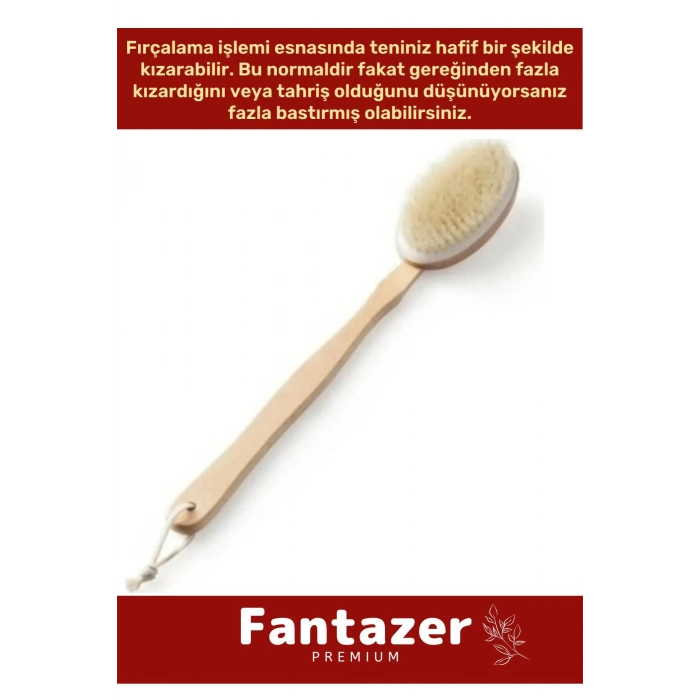 Özel Üretim Organik %100 Doğal At Kılı Masaj Banyo Selülit Fırçası