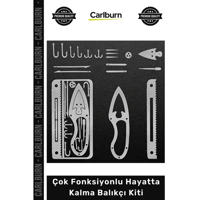 Özel Üretim Paslanmaz Çelik Kamp Doğa Acil Durum Kompakt Çok Fonksiyonlu Hayatta Kalma Balıkçı Kiti