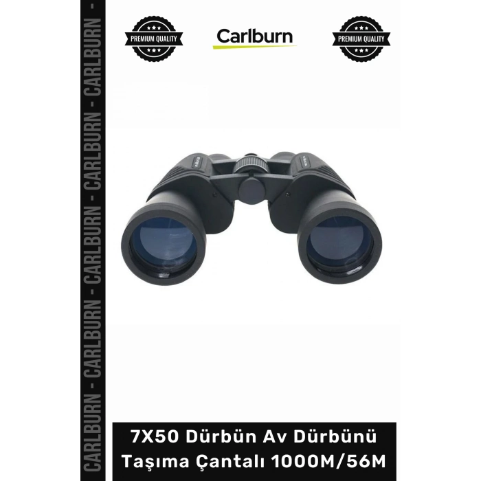 Özel Üretim Profesyonel Net Su Geçirmez Zoom 7X50 Dürbün Av Dürbünü Taşıma Çantalı 1000M/56M