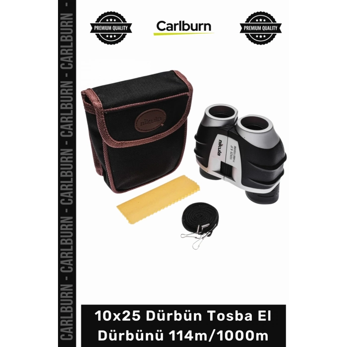 Özel Üretim Profesyonel Su Geçirmez Kompakt Net Zoom 10x25 Dürbün Tosba El Dürbünü 114m/1000m