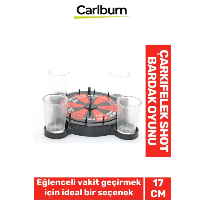 Özel Üretim Shot Bardaklı 1.Derece Sert Plastikden Üretilen 17 Cm Öpüşme Çarkıfelek Oyunu