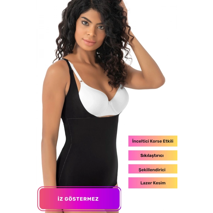 Özel Üretim Sıkılaştırıcı Toparlayıcı Vücut Şekillendirici Lazer Kesim İz Göstermeyen Bady Korse