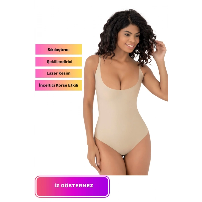Özel Üretim Vücut Şekillendirici Sıkılaştırıcı Toparlayıcı Lazer Kesim İz Göstermeyen Bady Korse