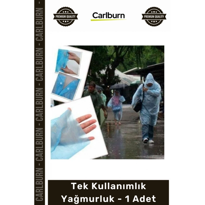 Özel Üretim Su Geçirmez Kapüşonlu Çıtçıtlı Standart Boy Kullan At Tek Kullanımlık Yağmurluk 1 Adet