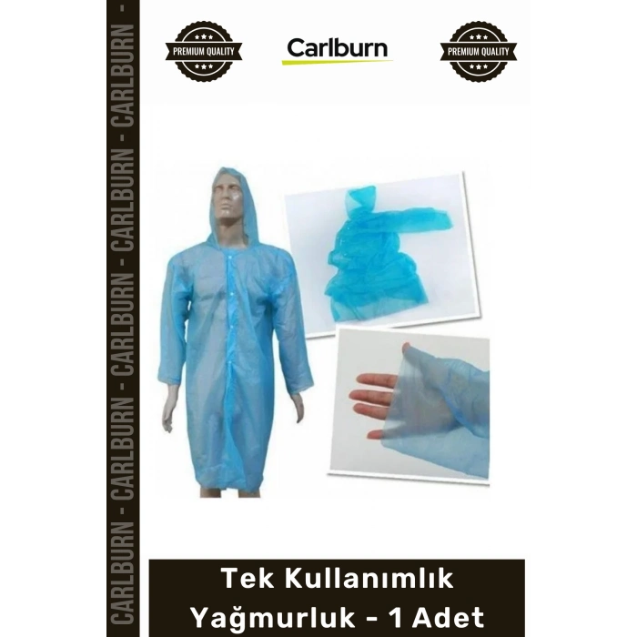 Özel Üretim Su Geçirmez Kapüşonlu Çıtçıtlı Standart Boy Kullan At Tek Kullanımlık Yağmurluk 1 Adet