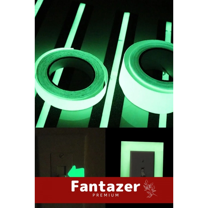 Özel Üretim Suya Dayanıklı Karanlıkta Işık Veren Merdiven Ev Bahçe 4 Metre Fosforlu Yeşil Şerit Bant