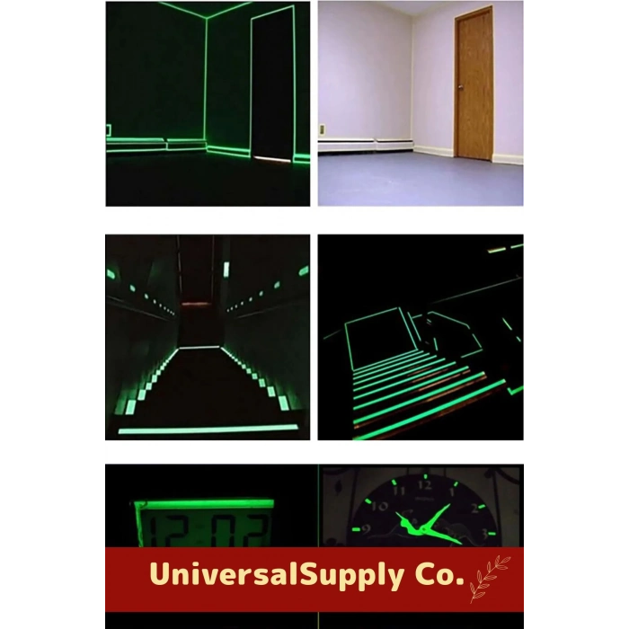 Özel Üretim Suya Dayanıklı Karanlıkta Işık Veren Merdiven Ev Bahçe 4 Metre Fosforlu Yeşil Şerit Bant