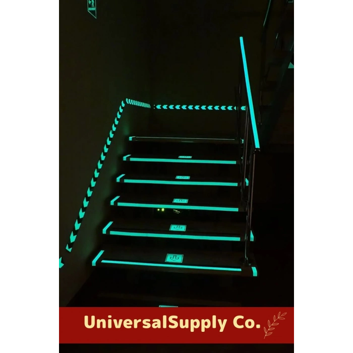 Özel Üretim Suya Dayanıklı Karanlıkta Işık Veren Merdiven Ev Bahçe 4 Metre Fosforlu Yeşil Şerit Bant